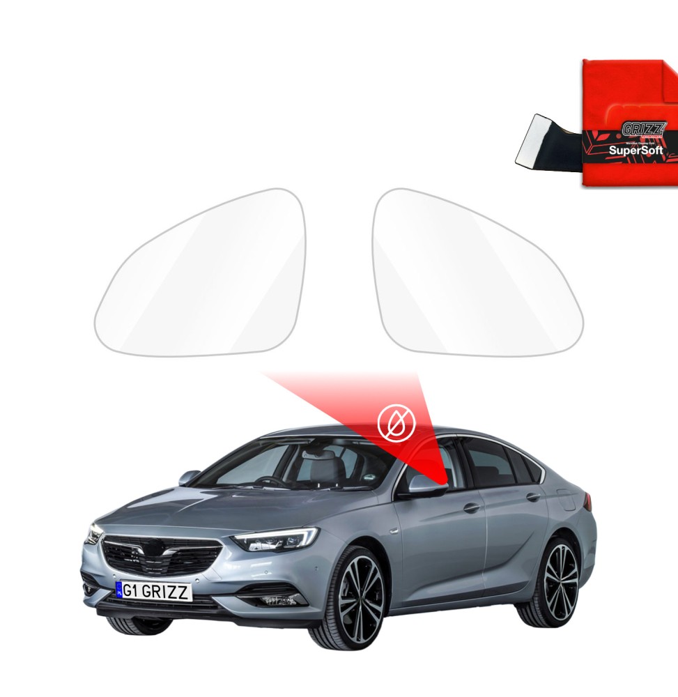 Hydrofil speilfolie Opel Insignia B 2017 - 2020 │ Folie mot regn for sidespeil – ZeroDrop Antidugg-folie