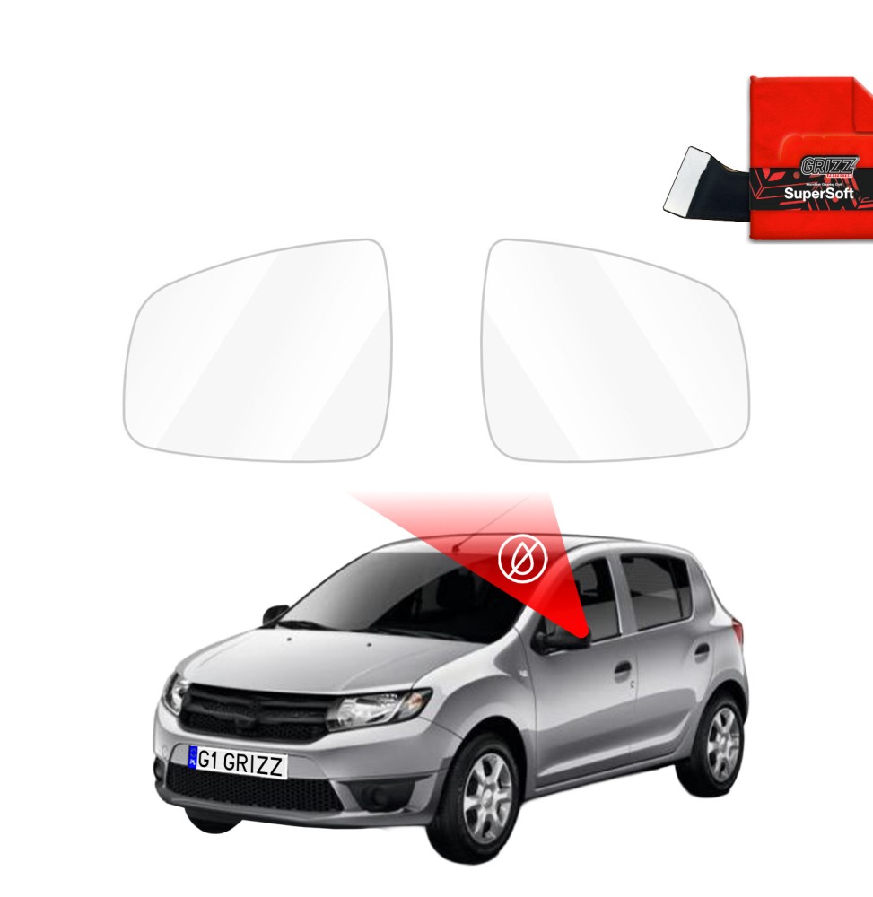 Hydrofil speilfolie Toyota bZ4X 2022 -> │ Folie mot regn for sidespeil – ZeroDrop Antidugg-folie