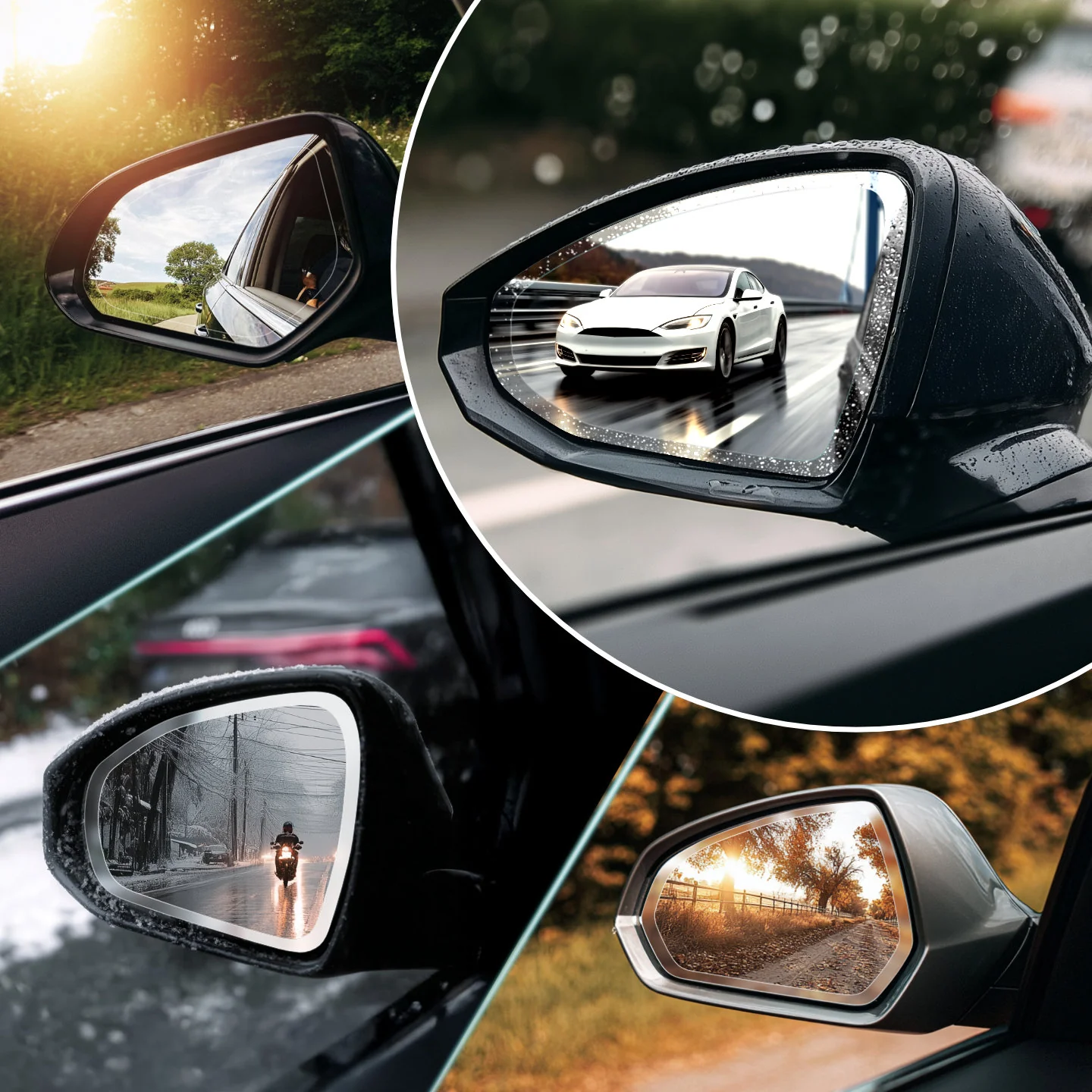 Hydrofil speilfolie Toyota Yaris 2011 - 2020 │ Folie mot regn for sidespeil – ZeroDrop Antidugg-folie – bilde 3
