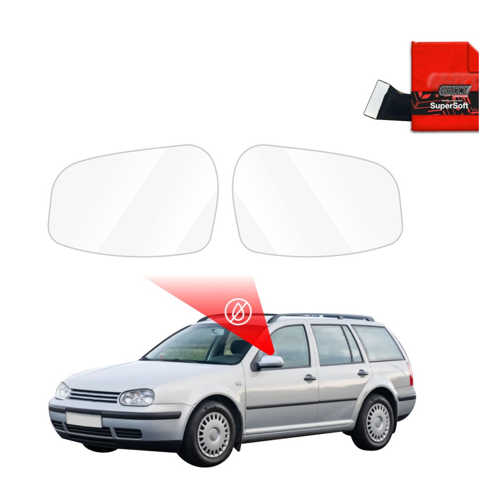 Hydrofil speilfolie VW Golf IV Variant 1997 - 2003 │ Folie mot regn for sidespeil – ZeroDrop Antidugg-folie