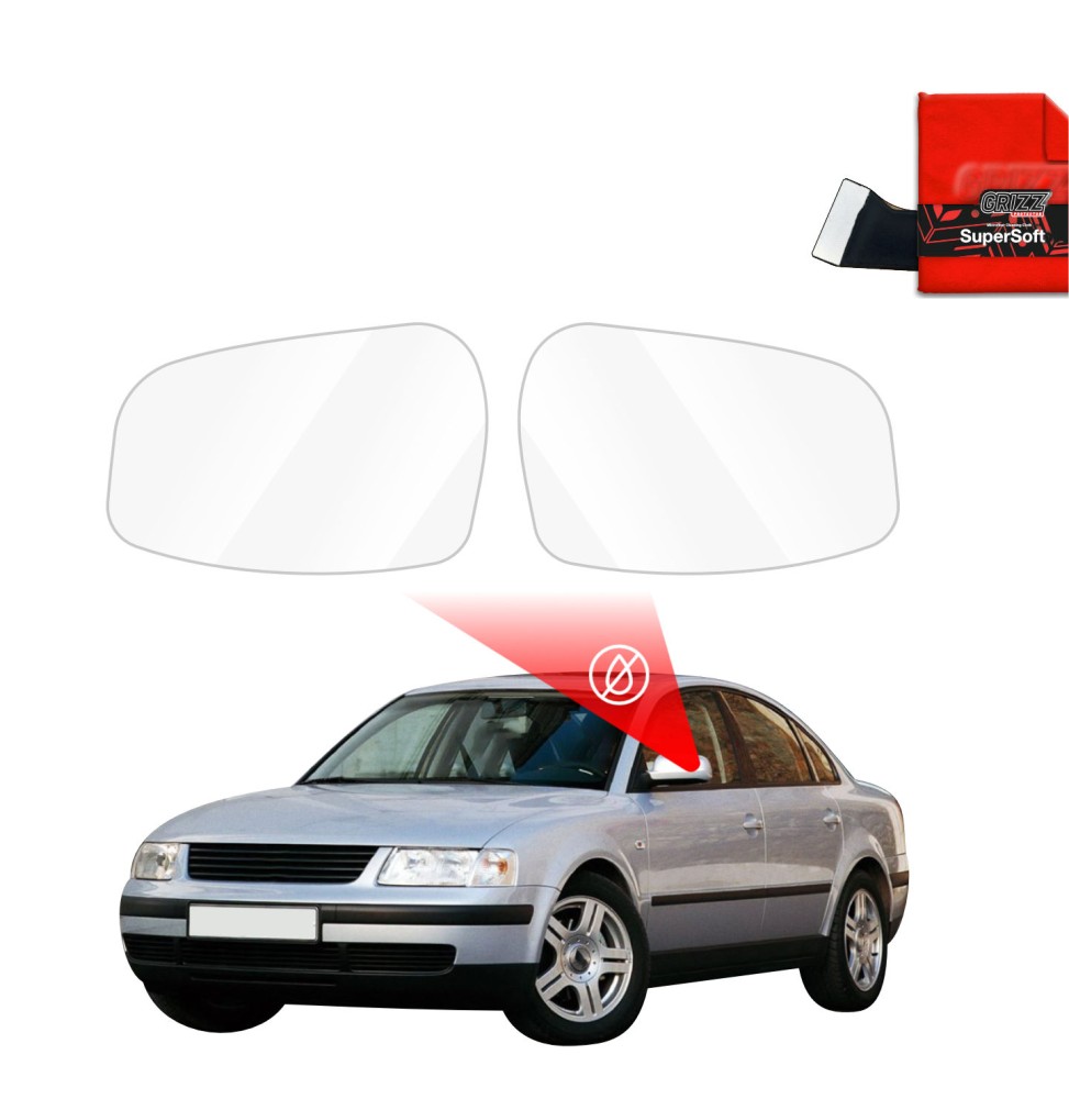 Hydrofil speilfolie VW Passat B5 1996 - 2000 │ Folie mot regn for sidespeil – ZeroDrop Antidugg-folie
