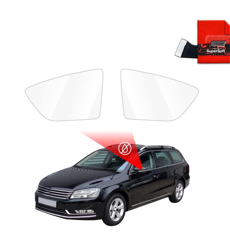 Hydrofil speilfolie VW Passat Variant (B7) 2010 - 2014 │ Folie mot regn for sidespeil – ZeroDrop Antidugg-folie