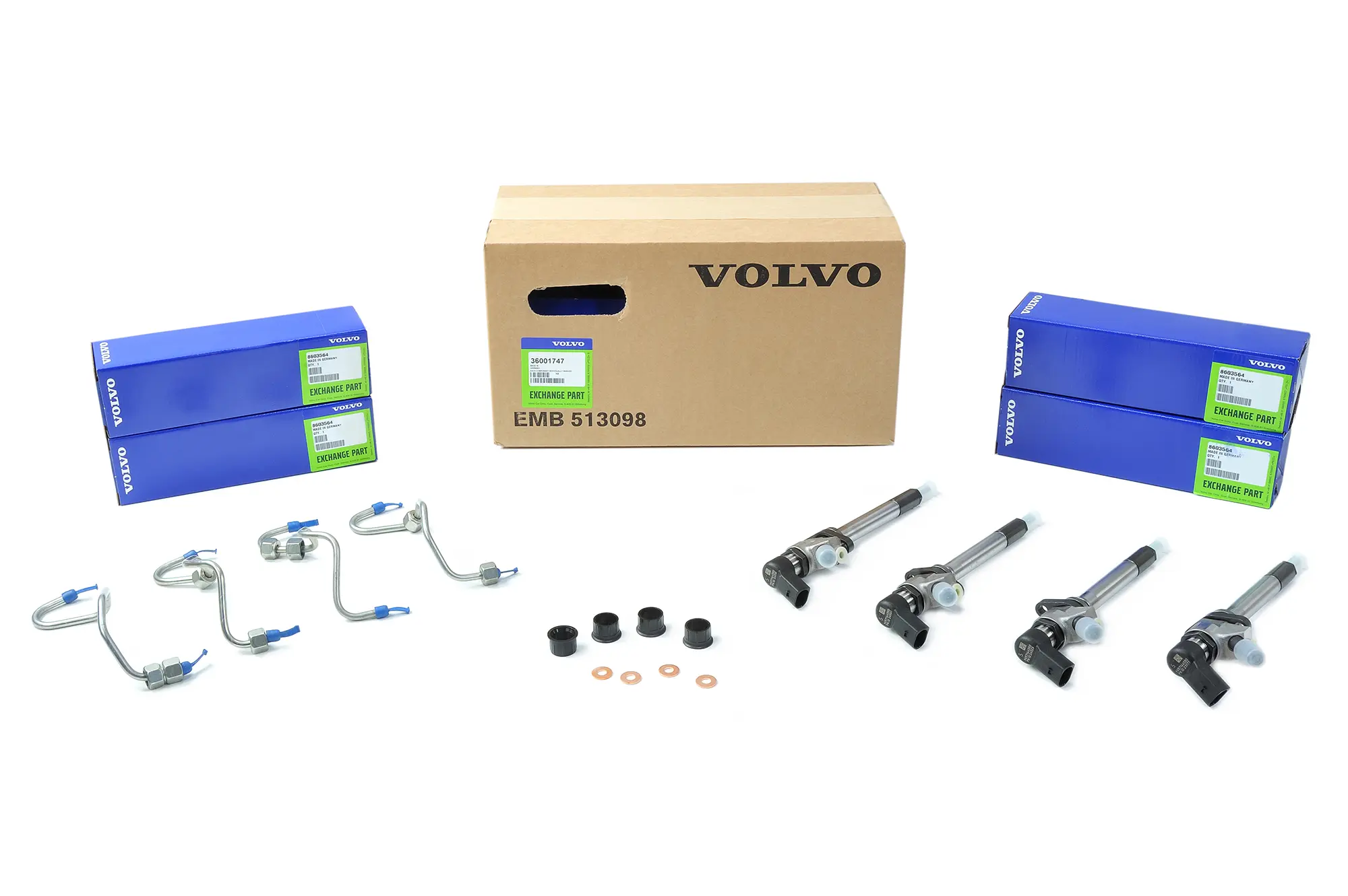 Innsprøytningsdyser Volvo Diesel 2.0D │ Genuine® Injector Kit - sett 4 stk. – bilde 5