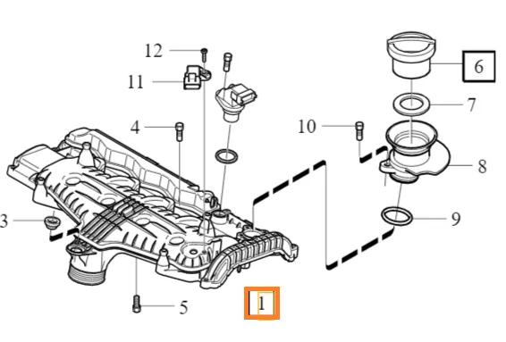 Innsugsmanifold Volvo Genuine® C30 C70 S40 S60 S80 V40 V50 V60 V70 XC60 XC70 │ 2.0D D5204TX