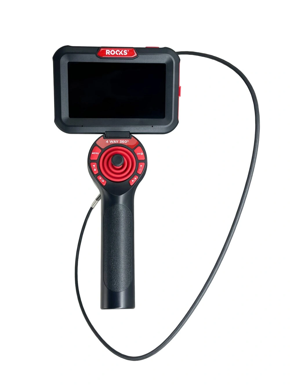 Inspeksjonskamera 4 WAY 360 med bevegelig kamerahode 3,9 mm x 1 m, Li-po 3,7V ROOKS OK-03.0107