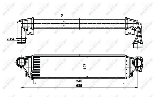 Intercooler BMW 3 (E46) 1999 - 2005 │ NRF – bilde 4