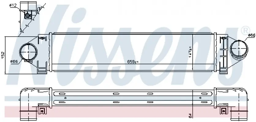 Intercooler NISSENS 96561 – bilde 2