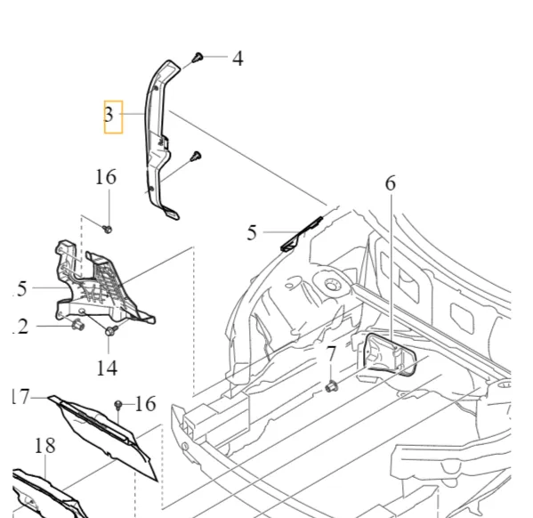 Isolasjonsmatte Volvo Genuine® XC60 2018- │ venstre