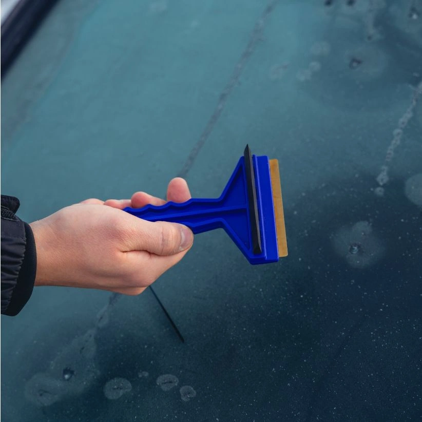 Isskrape med messingblad og gumminal 9,5 × 16 cm – bilde 5