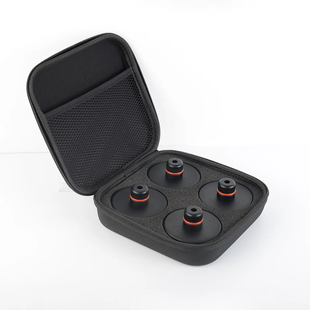 Jack pad Tesla Model S 3 X Y │ Løfteklosser i gummi med rød ring - sett 4 stk. Image 1