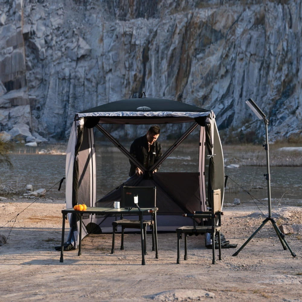 Jurte Wild Land Cube 400 - pop-up skjermtelt 2-4 personer – bilde 3