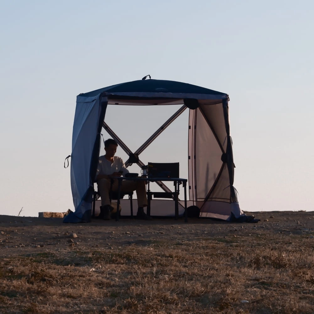 Jurte Wild Land Cube 400 - pop-up skjermtelt 2-4 personer – bilde 4