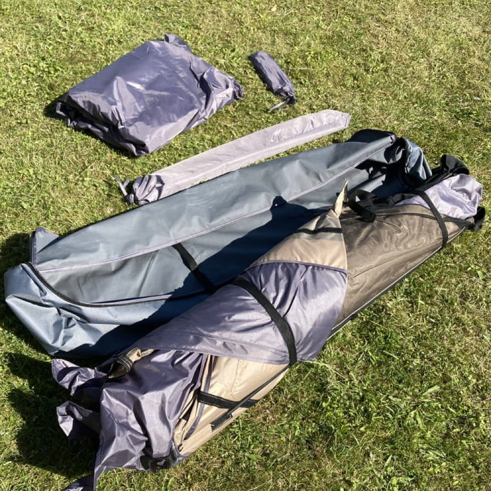 Jurte Wild Land Hex 600 Lux - sekskantet skjermtelt 6-10 personer - Grå - Svart – bilde 16