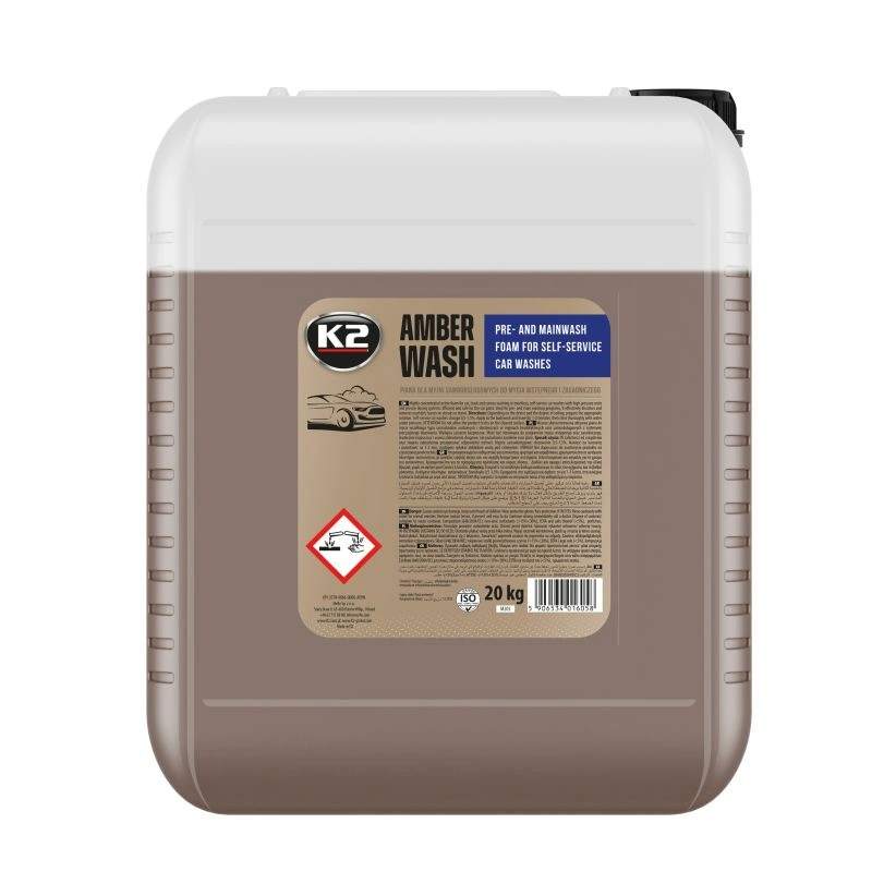 K2 Amber Wash – konsentrert bilsjampo for selvvaskehaller 20 kg