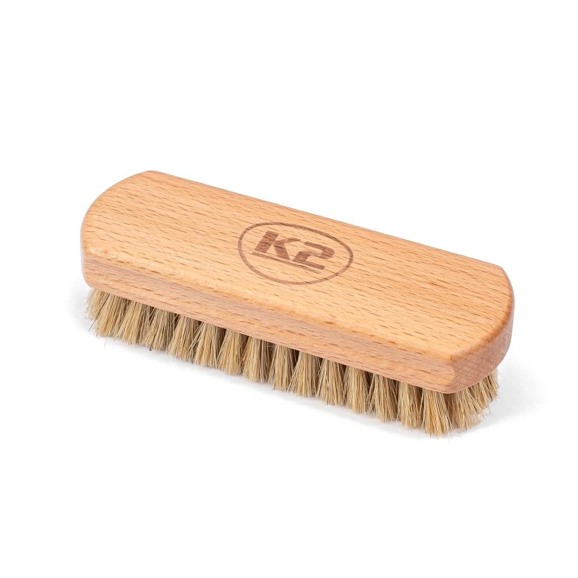 K2 Auron Soft skinnbørste med naturbust 13x4,5 cm