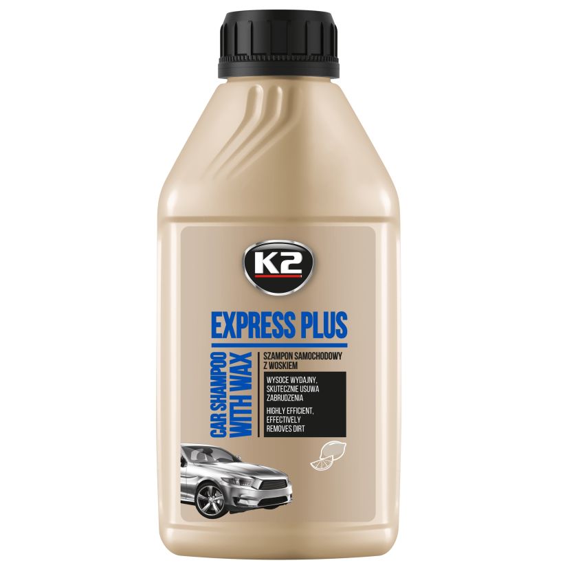 K2 Express Plus bilshampo med voks 500 ml