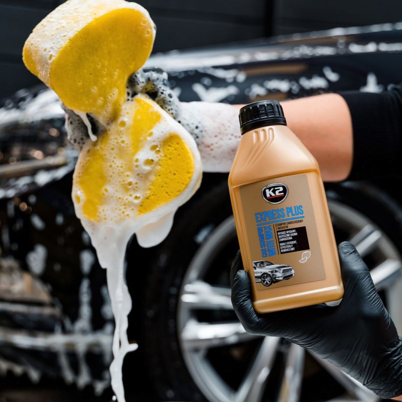 K2 Express Plus bilshampo med voks 500 ml – bilde 4