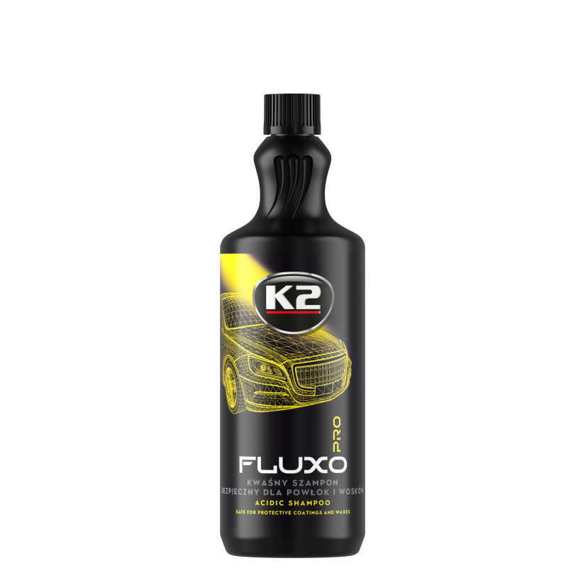 K2 Fluxo PRO Sur shampoo, trygg for keramiske belegg og voks - 1L