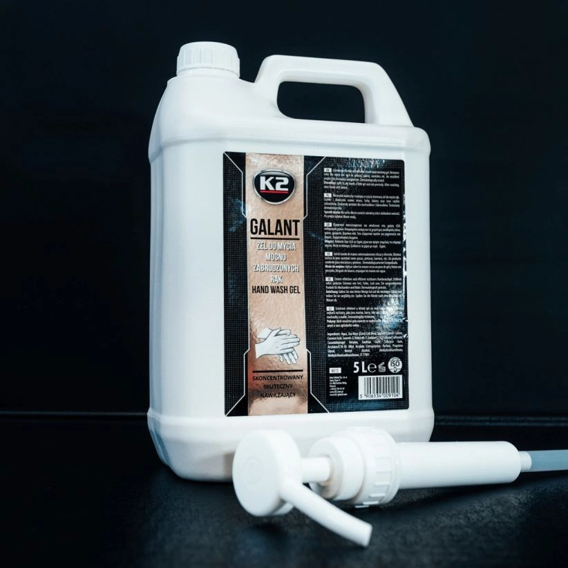 K2 Galant – effektiv håndvaskgel med pumpe 5 l – bilde 2