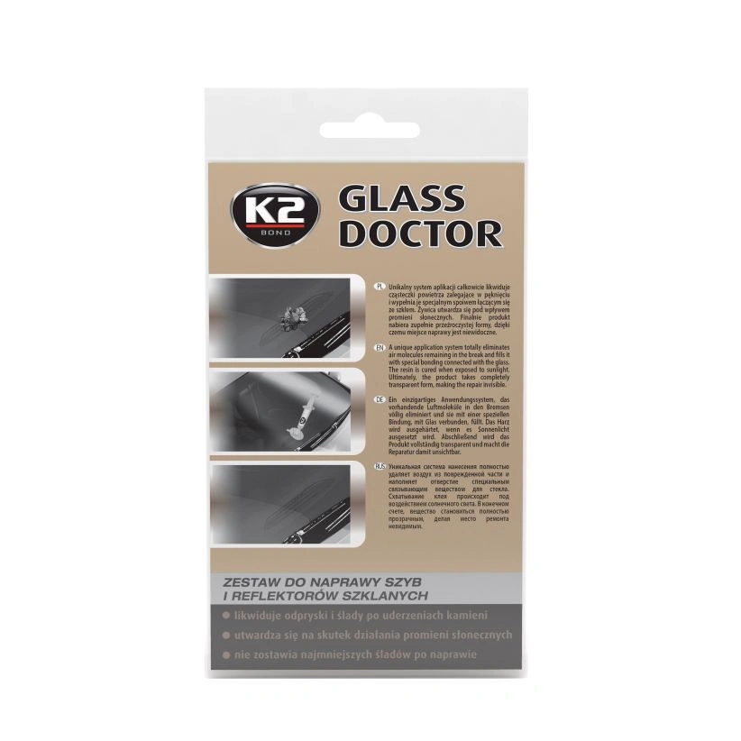K2 Glass Doctor – reparasjonssett for frontrute