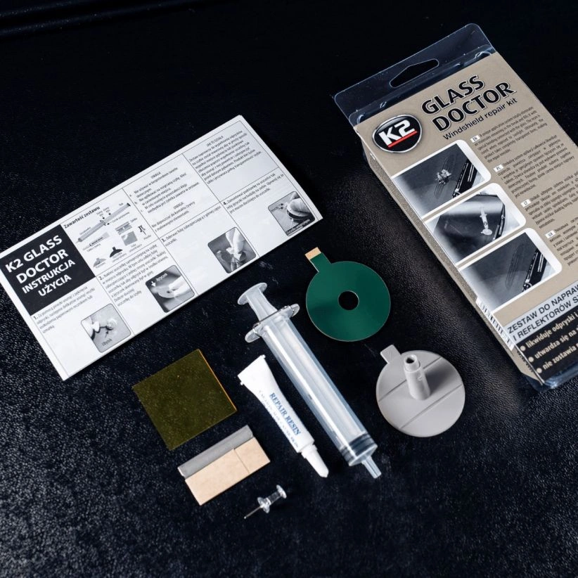 K2 Glass Doctor – reparasjonssett for frontrute – bilde 3