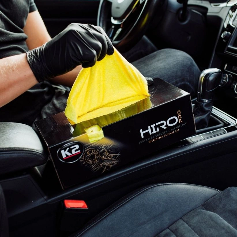 K2 Hiro – mikrofiberkluter i dispenser, 30 stk (30×30 cm, 170 gsm) – bilde 2