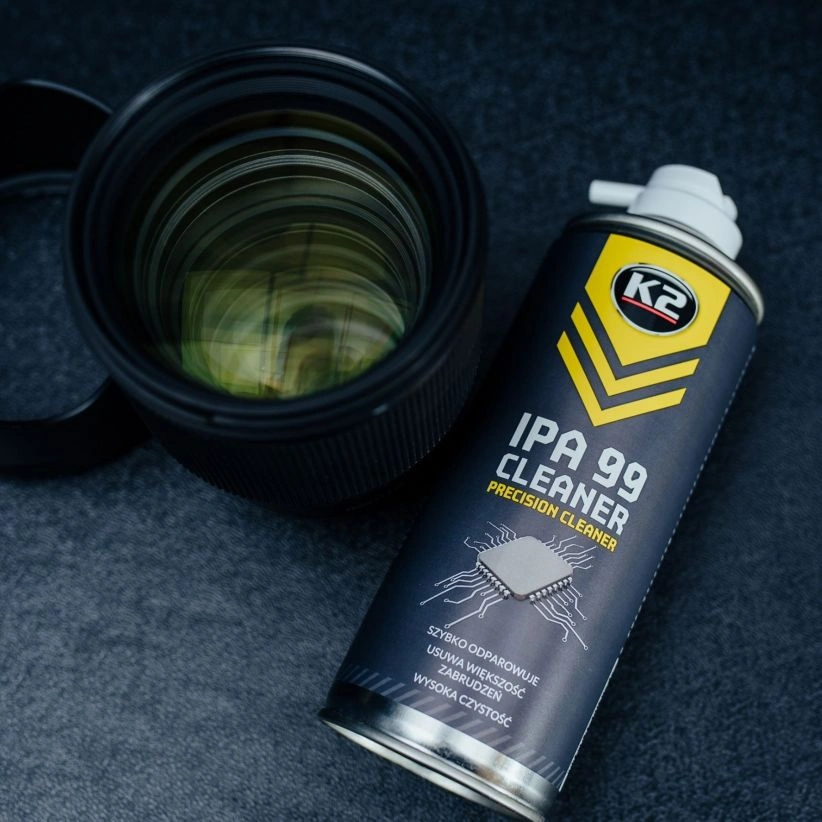K2 IPA 99 Cleaner – isopropanolrensemiddel spray til rengjøring av optikk og elektronikk - 400 ml – bilde 2