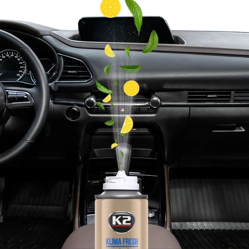 K2 Klima Fresh Lemon luktfjerner og frisker for klimaanlegg -150 ml – bilde 7