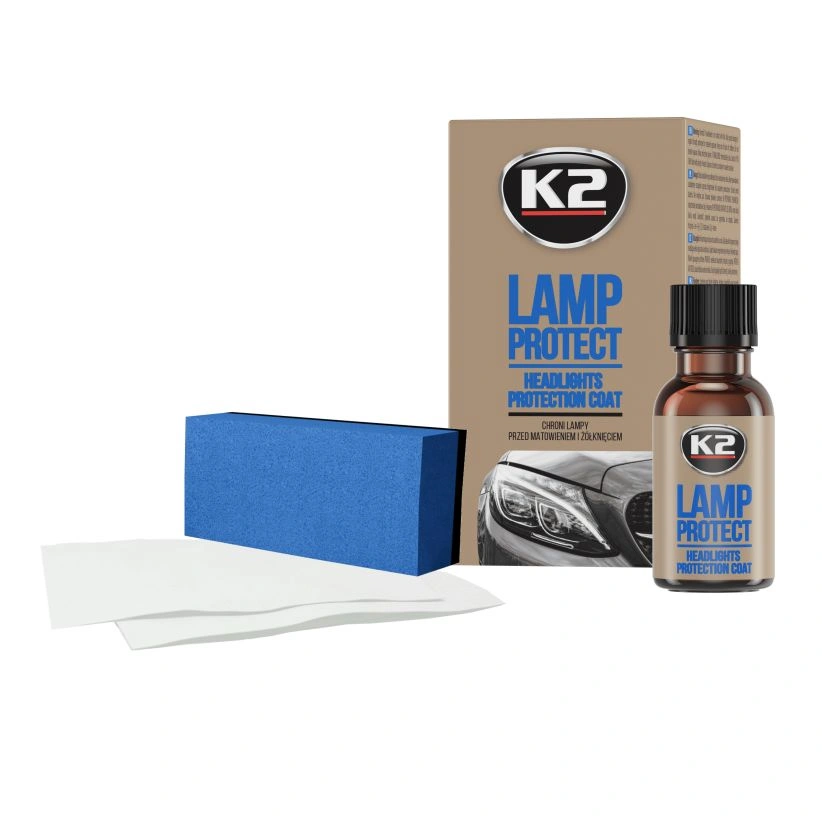 K2 Lamp Protect – langtidsbeskyttelse for frontlykter (glass/plast) - 10 ml Image 1