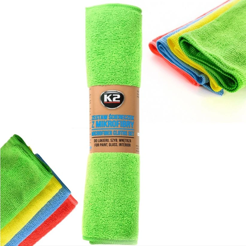 K2 Mikrofiberkluter – sett 4 stk (30×35 cm, 200 gsm) – bilde 2
