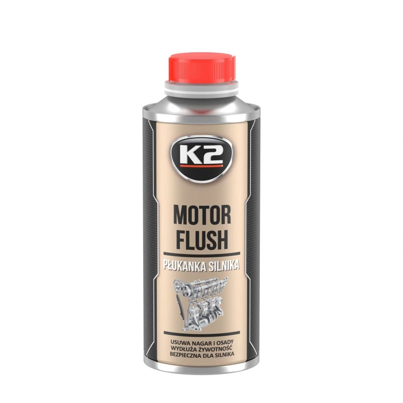 K2 Motor Flush – profesjonell motorrens før oljeskift - 250 ml