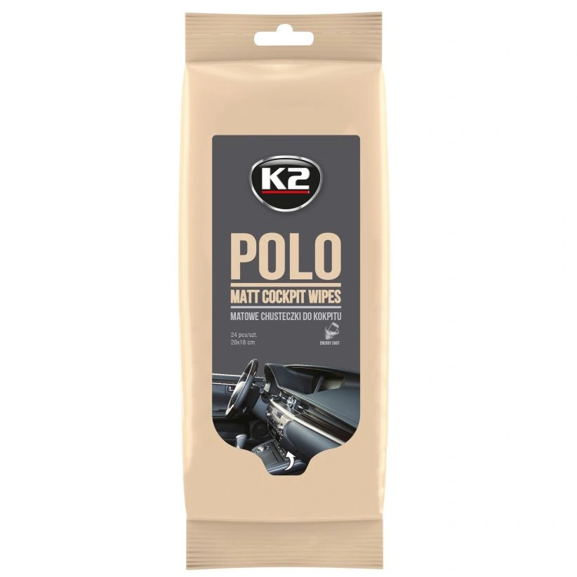 K2 Polo Matt Wipes – kluter til bilens interiør