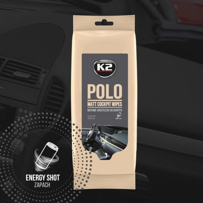 K2 Polo Matt Wipes – kluter til bilens interiør – bilde 2