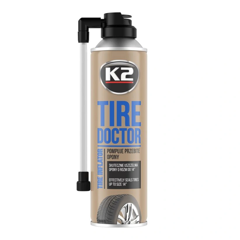 K2 Tire Doktor – reservesykkelhjul på sprayboks - 400 ml