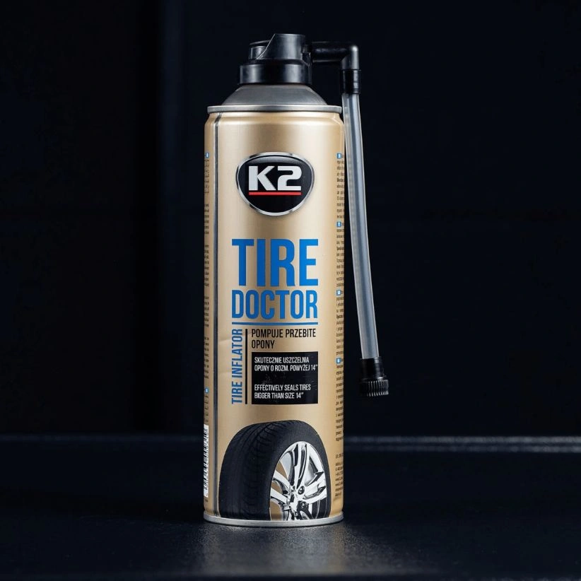 K2 Tire Doktor – reservesykkelhjul på sprayboks - 500 ml – bilde 2