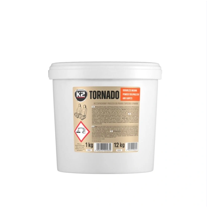 K2 Tornado Plus – vaskepulver for tekstil- og bilinteriør 12 kg