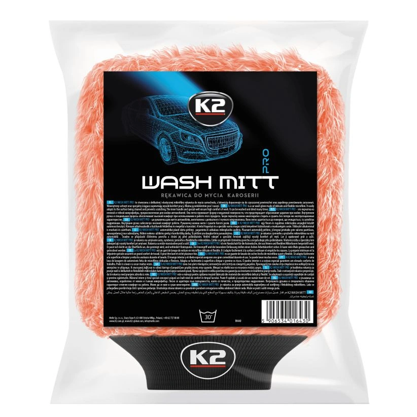 K2 vaskehanske av mikrofiber til bilvask