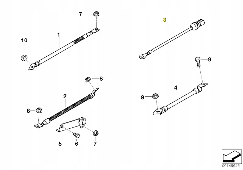 Kabel glødesystem BMW │ Genuine® Lead For Preheater System – bilde 5