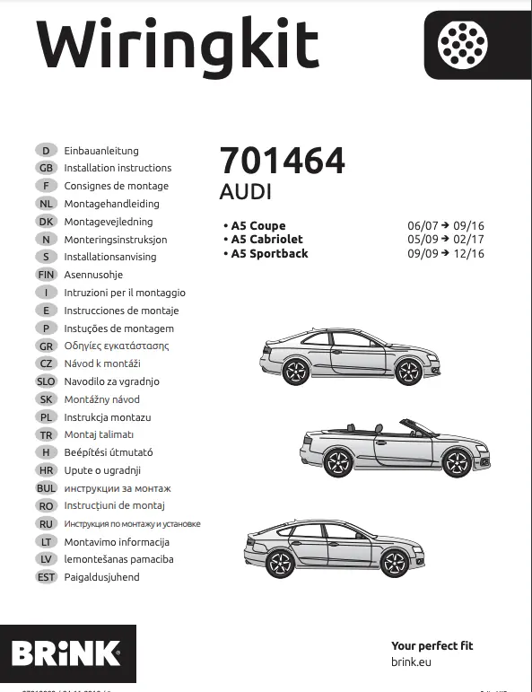 Kabelsett 13 pol tilhengerfeste Audi A4 B8 / Audi A5 8T 2007 - 2016 Image 3