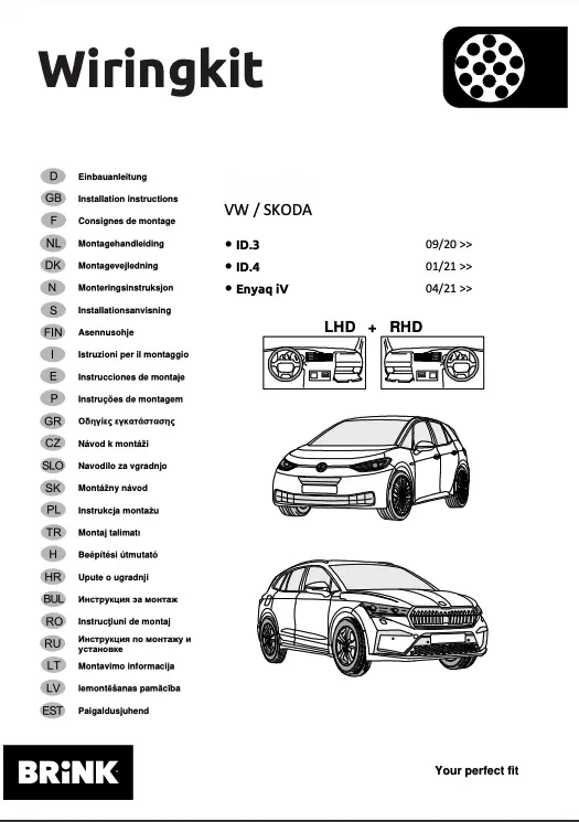 Kabelsett 13 pol tilhengerfeste Audi Q4 2020 -> / Škoda Enyaq iV 2020 -> / VW ID.4 2020 -> / VW ID.5 2021 -> – bilde 2