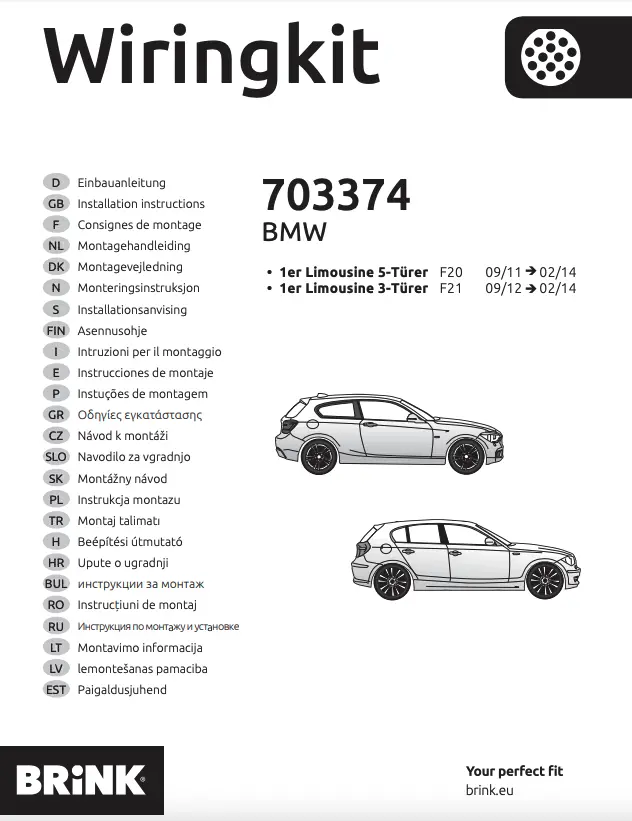 Kabelsett 13 pol tilhengerfeste BMW 1 / BMW 3 / BMW 5 /BMW X3 – bilde 2