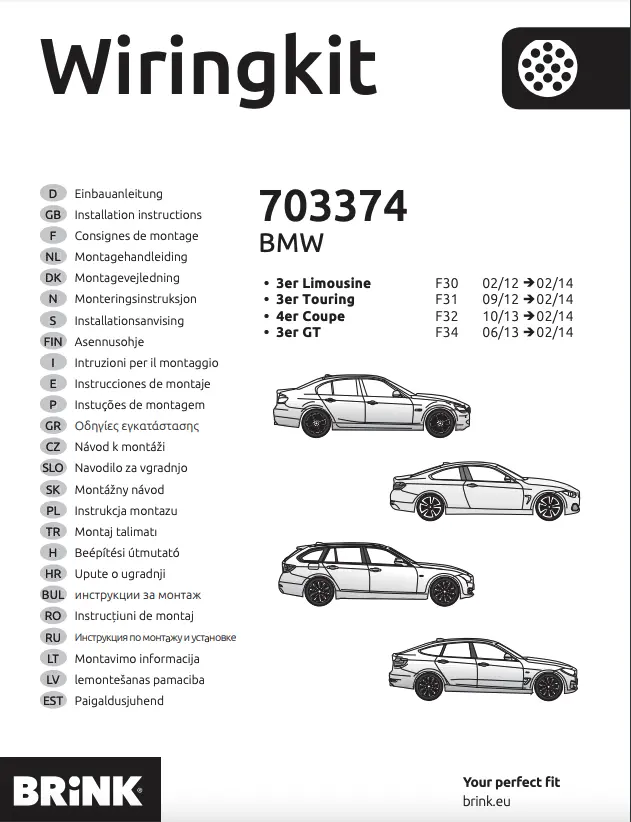 Kabelsett 13 pol tilhengerfeste BMW 1 / BMW 3 / BMW 5 /BMW X3 – bilde 3