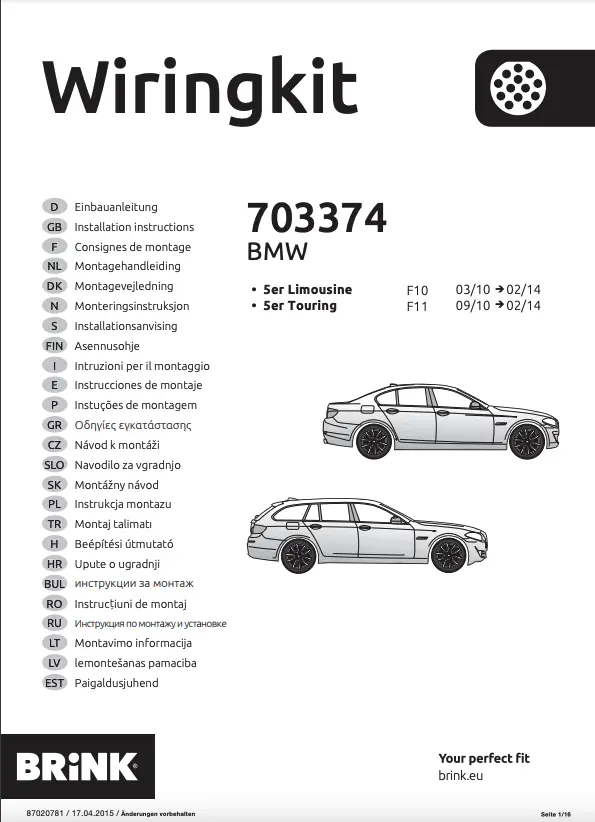 Kabelsett 13 pol tilhengerfeste BMW 1 / BMW 3 / BMW 5 /BMW X3 – bilde 4