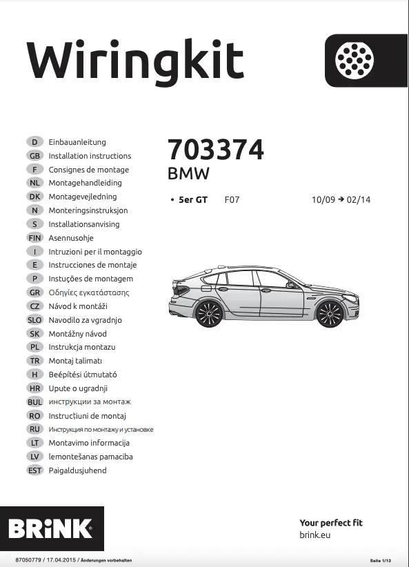Kabelsett 13 pol tilhengerfeste BMW 1 / BMW 3 / BMW 5 /BMW X3 – bilde 5