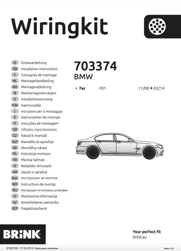 Kabelsett 13 pol tilhengerfeste BMW 1 / BMW 3 / BMW 5 /BMW X3 – bilde 6