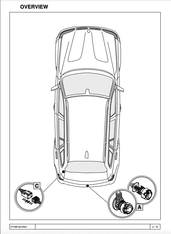 Kabelsett 13 pol tilhengerfeste Jaguar I-Pace 2018 - 2020 – bilde 3