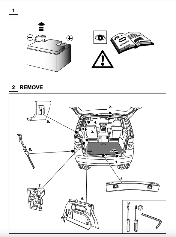 Kabelsett 13 pol tilhengerfeste VW Touran I 2003 - 2015 Image 4