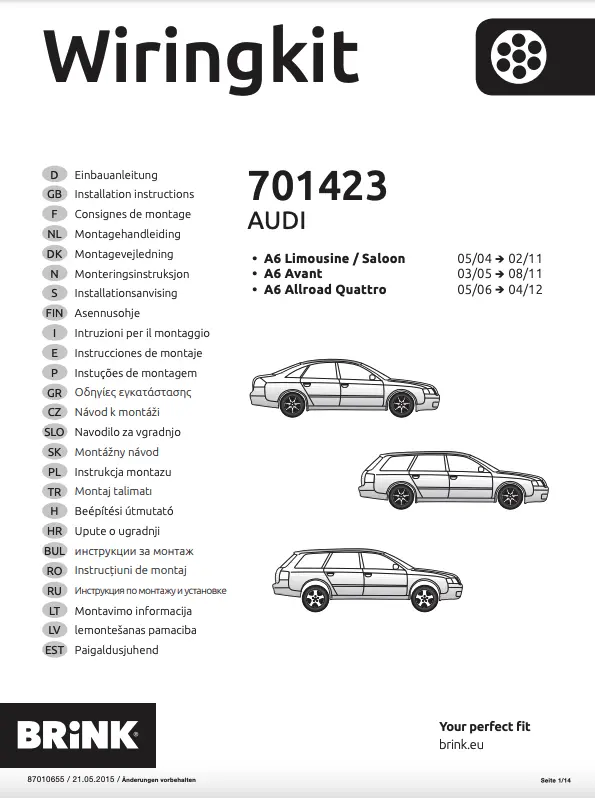Kabelsett 7 pol Audi A6 (C6) / Audi A6 (C6) Avant 2004-2011 – bilde 2