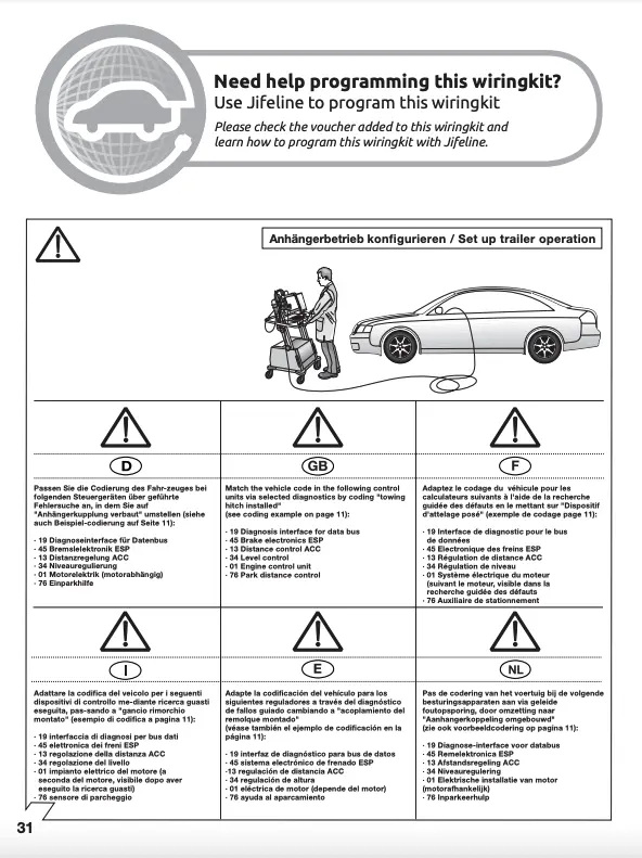 Kabelsett 7 pol Audi A6 (C6) / Audi A6 (C6) Avant 2004-2011 – bilde 4
