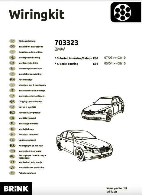 Kabelsett 7 pol tilhengerfeste BMW – bilde 4